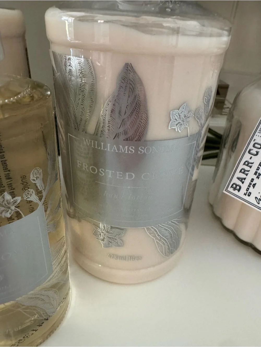 NWT Set/3 Williams Sonoma ~Frosted Clove~ Hand Lotion & Room Spray Set